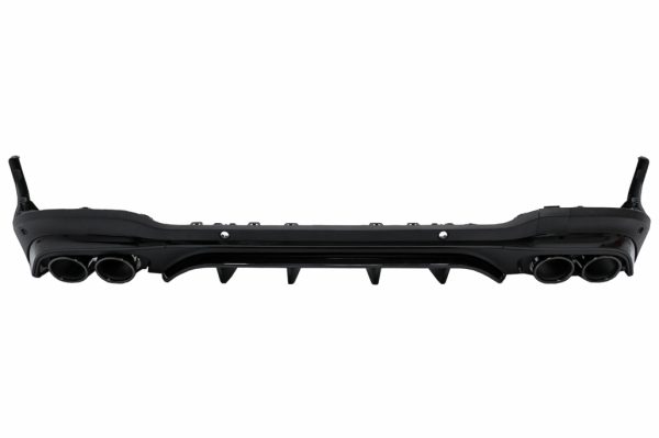Πίσω Diffuser με Black Exhaust Muffler Tips για Mercedes GLC SUV X253 Facelift (2020-) GLC43 Design Night Package - Image 2