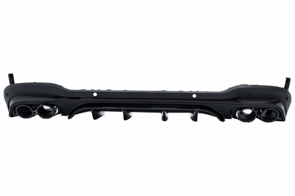 Πίσω Diffuser με Black Exhaust Muffler Tips για Mercedes GLC SUV X253 Facelift (2020-) GLC43 Design Night Package