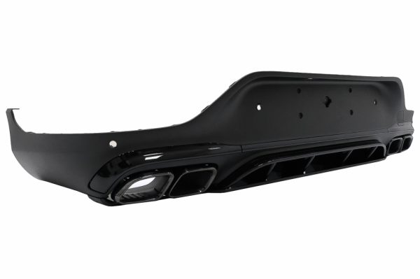 Πίσω Diffuser με Exhaust Black Muffler Tips για Mercedes GLC Coupe Facelift C253 (2020-up) GLC63 Design - Image 2
