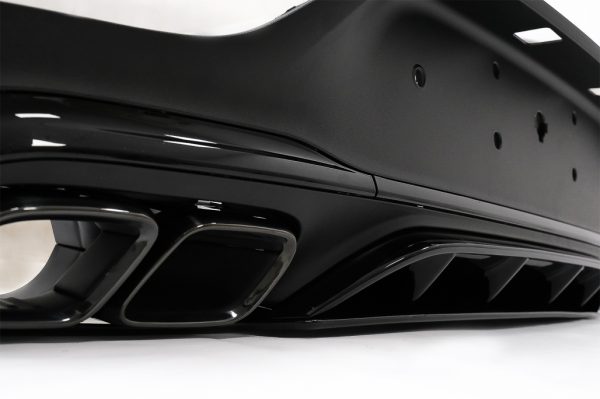 Πίσω Diffuser με Exhaust Black Muffler Tips για Mercedes GLC Coupe Facelift C253 (2020-up) GLC63 Design - Image 3