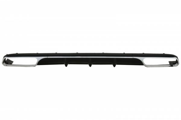 Πίσω Diffuser με Exhaust Muffler Tips Chrome για Mercedes E-Class W212 Facelift (2013-2016) μόνο Standard Bumper - Image 3