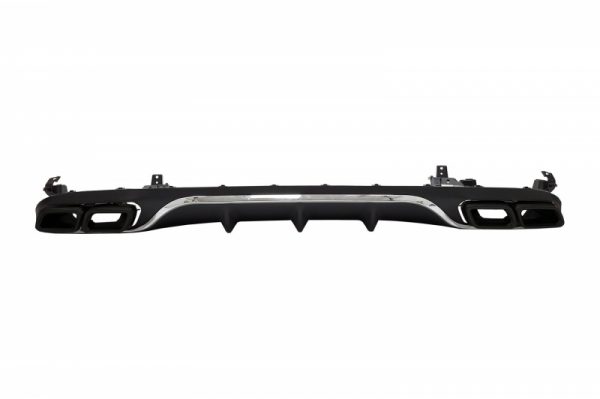 Πίσω Diffuser με Exhaust Muffler Tips για Mercedes E-Class W213 S213 Standard (2016-2019) E63 Design Black - Image 2