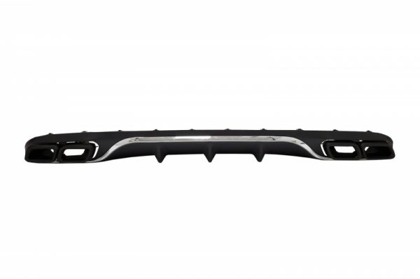 Πίσω Diffuser με Exhaust Muffler Tips για Mercedes E-Class W213 S213 Standard (2016-2019) E63 Design Black