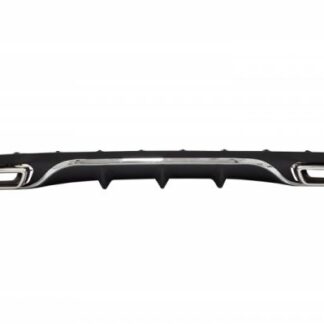 Πίσω Diffuser με Exhaust Muffler Tips για Mercedes E-Class W213 S213 Standard (2016-2019) E63 Design Chrome Edition