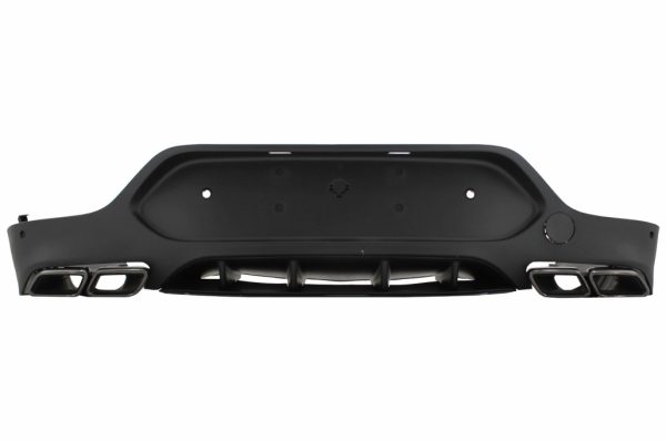 Πίσω Diffuser με Exhaust Muffler Tips για Mercedes GLC Coupe C253 Sport Line (2015-2019) GLC63 Design Black Tips - Image 2