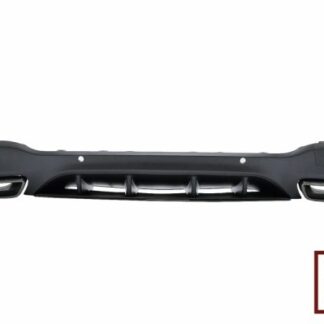 Πίσω Diffuser με Exhaust Muffler Tips για Mercedes GLC X253 SUV (2015-07.2019) Night Package Design