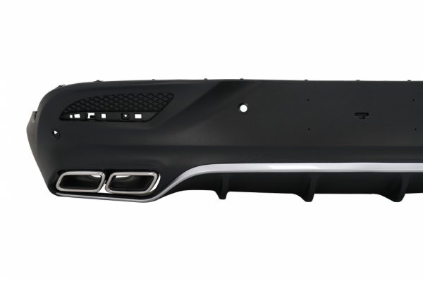 Πίσω Diffuser με Exhaust Muffler Tips για Mercedes GLE Coupe C292 Sport Line (2015-2019) Chrome Edition GLE63 Design - Image 3