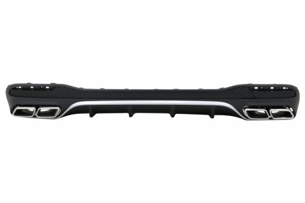 Πίσω Diffuser με Exhaust Muffler Tips για Mercedes GLE W166 SUV Sport Line (2015-2018)