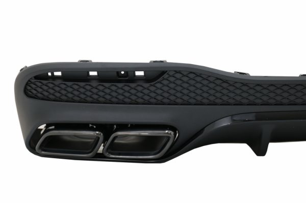 Πίσω Diffuser με Exhaust Muffler Tips για Mercedes GLE W166 SUV Sport Line (2015-2018) Night Package - Image 2