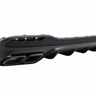 Πίσω Diffuser με Exhaust Muffler Tips για Mercedes GLE W166 SUV Sport Line (2015-2018) Night Package