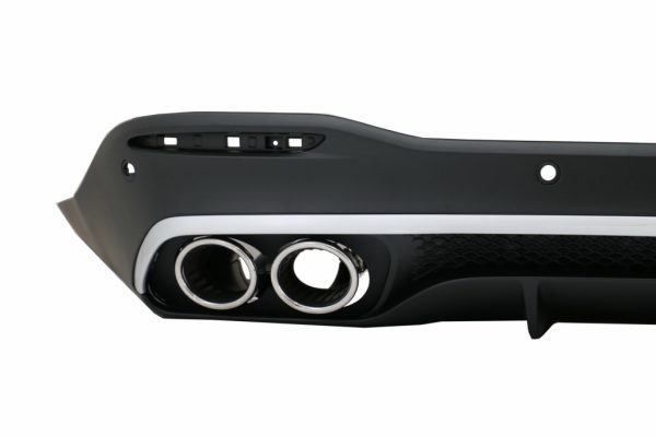 Πίσω Diffuser με Silver Exhaust Muffler Tips για Mercedes GLE W167 SUV V167 Sport Line (2019-Up) GLE53 Design - Image 3