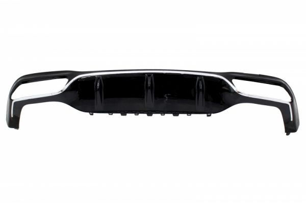 Πίσω Προφυλακτήρας Air Diffuser με Exhaust Muffler Tips Black για Mercedes E-Class W213 AMG Line (2016-up) E63 Design - Image 3