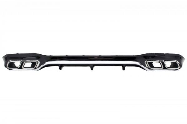Πίσω Προφυλακτήρας Air Diffuser με Exhaust Muffler Tips Chrome Edition για Mercedes E-Class W213 AMG Line (2016-2019) E63 Design