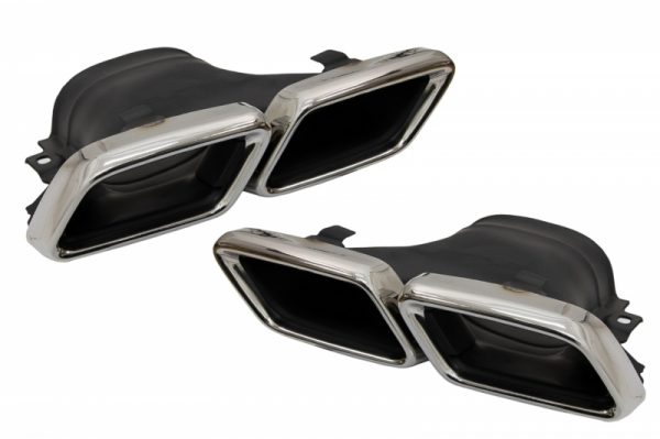 Πίσω Προφυλακτήρας Air Diffuser με Exhaust Muffler Tips Chrome για Mercedes E-Class W213 (2016-up) E63 Design - Image 3