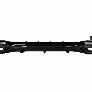 Πίσω Προφυλακτήρας Air Diffuser με Exhaust Muffler Tips για Mercedes E-Class W213 (2016-up) E63 Design All Black