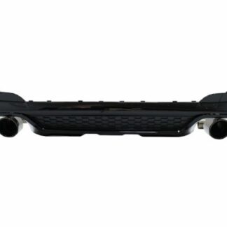 Πίσω Προφυλακτήρας Διαχύτης Diffuser Double Outlet με Exhaust Tips για BMW X3 G01 (2018-up) M Design Piano Black