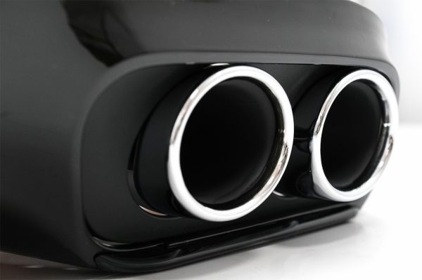 Πίσω Προφυλακτήρας Διαχύτης Diffuser Double Outlet με Exhaust Tips για Mercedes C-Class C205 A205 Coupe Cabriolet (2014-2019) C43 Design - Image 3