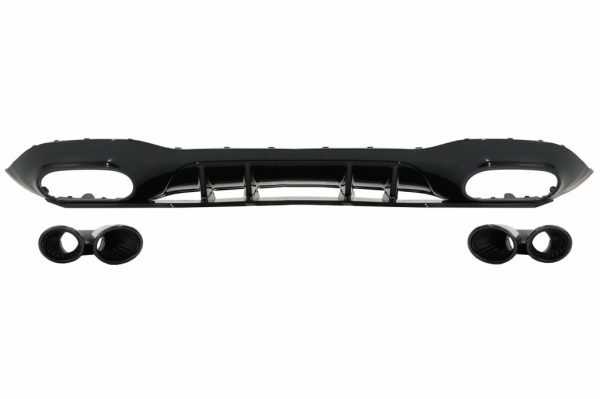 Πίσω Προφυλακτήρας Διαχύτης Diffuser για Mercedes A-Class W177 Hatchback (2018-Up) Black Exhaust