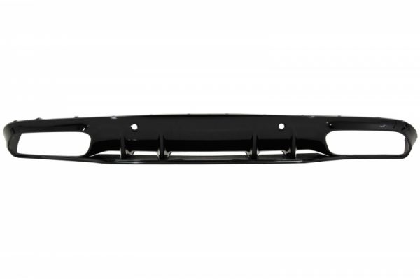 Πίσω Προφυλακτήρας Διαχύτης Diffuser για Mercedes C-Class C205 A205 Coupe Cabriolet (2014-2019) Facelift C63S Design Silver Tips - Image 3