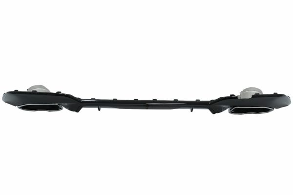 Πίσω Προφυλακτήρας Διαχύτης Diffuser με Chrome Exhaust Tips για BMW 3 Series G20 G28 Sedan G21 Touring (2019-up) M340i M Look Piano Black - Image 2