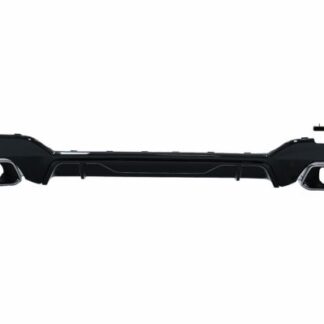 Πίσω Προφυλακτήρας Διαχύτης Diffuser με Chrome Exhaust Tips για BMW 3 Series G20 G28 Sedan G21 Touring (2019-up) M340i M Look Piano Black