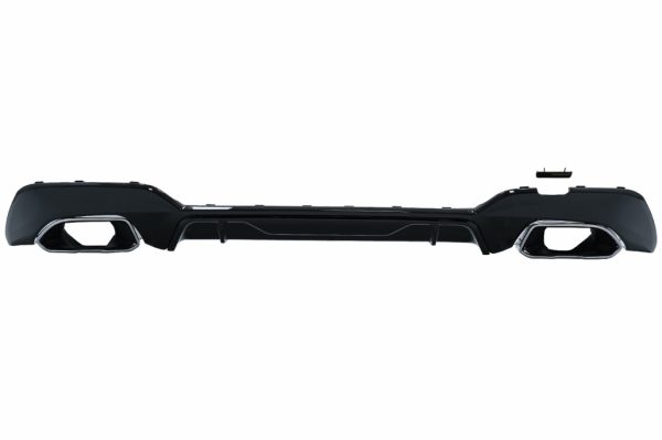 Πίσω Προφυλακτήρας Διαχύτης Diffuser με Chrome Exhaust Tips για BMW 3 Series G20 G28 Sedan G21 Touring (2019-up) M340i M Look Piano Black