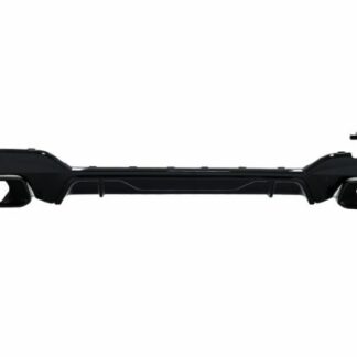 Πίσω Προφυλακτήρας Διαχύτης Diffuser με Exhaust Tips για BMW 3 Series G20 G28 Sedan G21 Touring (2019-up) M340i M Look Black