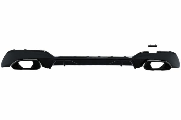 Πίσω Προφυλακτήρας Διαχύτης Diffuser με Exhaust Tips για BMW 3 Series G20 G28 Sedan G21 Touring (2019-up) M340i M Look Black