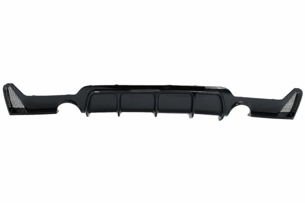 Πίσω Προφυλακτήρας Diffuser για BMW 4 Series F32 F33 F36 (2013-2019) Coupe Cabrio M Design Twin Single Outlet Piano Black