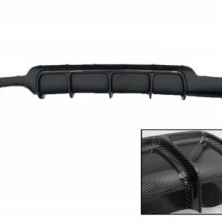 Πίσω Προφυλακτήρας Diffuser για BMW 4 Series F32 F33 F36 (2013-2019) Coupe Cabrio M Performance Design Carbon Film Coating Left Double Outlet
