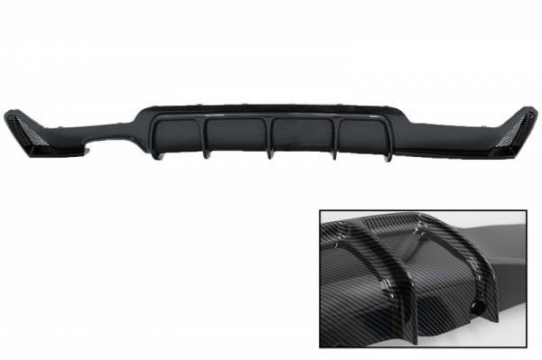 Πίσω Προφυλακτήρας Diffuser για BMW 4 Series F32 F33 F36 (2013-2019) Coupe Cabrio M Performance Design Carbon Film Coating Left Double Outlet