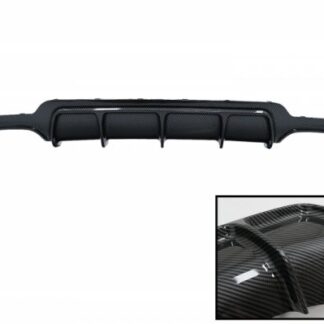 Πίσω Προφυλακτήρας Diffuser για BMW 4 Series F32 F33 F36 (2013-2019) M Performance Design Carbon Film Coating Twin Double Outlet