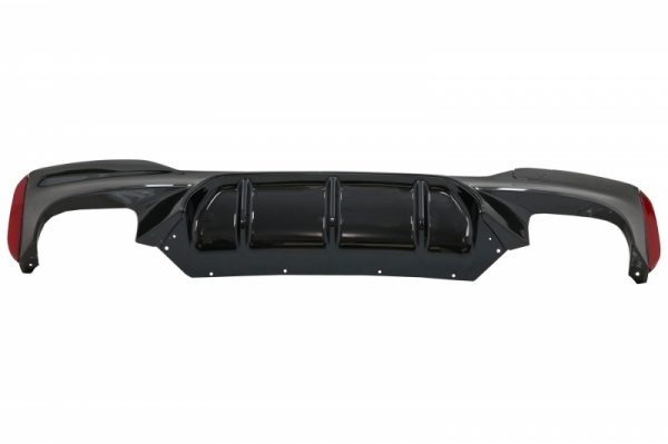 Πίσω Προφυλακτήρας Diffuser για BMW 5 Series G30 G31 Limousine Touring (2017-up) M5 Design Piano Black - Image 3