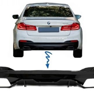 Πίσω Προφυλακτήρας Diffuser για BMW 5 Series G30 G31 Limousine/Touring (2017-up) M Performance Design Piano Black