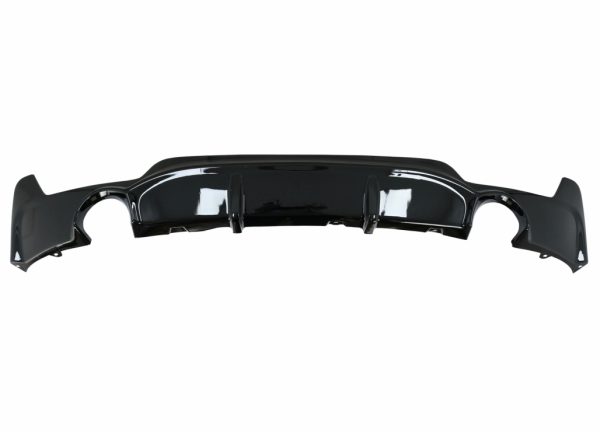 Πίσω Προφυλακτήρας Diffuser για BMW F32 F33 F36 (2013-) Coupe Cabrio 4 Series M Performance Design Twin Single Outlet Piano Black - Image 3