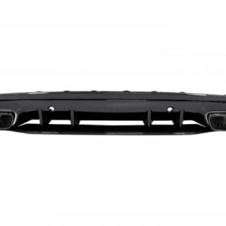 Πίσω Προφυλακτήρας Diffuser για MERCEDES C-Class W205 S205 (2014-2020) C63S Design Black Tips μόνο για AMG Sport Line