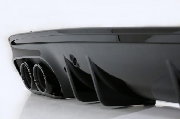 Πίσω Προφυλακτήρας Diffuser με Exhaust Muffler Tips για Mercedes C-Class W205 S205 Sport Line (2014-2020) C43 Design Night Package - Image 3
