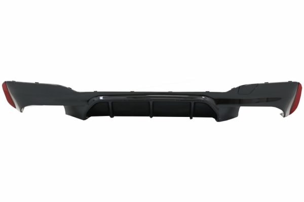 Πίσω Προφυλακτήρας Diffuser Piano Black με Exhaust Muffler Tips Black για BMW 5 Series G30 G31 Limousine Touring (2017-2020) M5 Design - Image 3