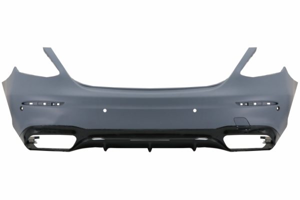 Πίσω Προφυλακτήρας με Exhaust Muffler Tips Chrome για Mercedes E-Class W213 (2016-2019) E63 Design - Image 2
