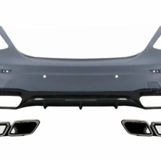 Πίσω Προφυλακτήρας με Exhaust Muffler Tips Chrome για Mercedes E-Class W213 (2016-2019) E63 Design