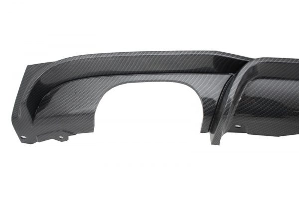 Πίσω Προφυλακτήρας Spoiler Διαχύτης Diffuser Double Outlet Carbon για BMW 3 Series F30 F31 (2011-2019) Limo Touring M Design - Image 3