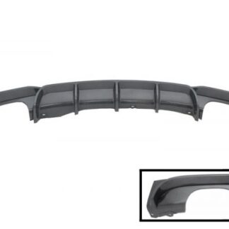 Πίσω Προφυλακτήρας Spoiler Διαχύτης Diffuser Double Outlet Carbon για BMW 3 Series F30 F31 (2011-2019) Limo Touring M Design