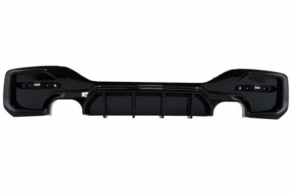 Πίσω Προφυλακτήρας Spoiler Διαχύτης Diffuser Double Outlet για BMW 1 Series F20 F21 LCI (2015-2019) Piano Black