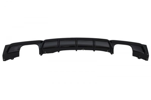 Πίσω Προφυλακτήρας Spoiler Διαχύτης Diffuser Double Outlet για BMW 3 Series F30 F31 (2011-2019) Limo Touring M Design Black Edition
