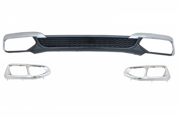 Πίσω Προφυλακτήρας Spoiler Διαχύτης Diffuser Double Outlet για BMW 7 Series G11 G12 (2015-2019) Facelift M760Li Design