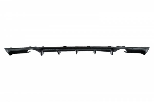 Πίσω Προφυλακτήρας Spoiler Διαχύτης Diffuser Double Outlet για Single Exhaust για BMW 3 Series F30 F31 (2011-2019) M Performance Design Carbon Film Coating