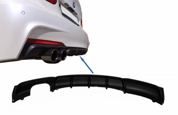 Πίσω Προφυλακτήρας Spoiler Διαχύτης Diffuser για BMW 3 Series F30 F31 (2011-up) M-Performance Design Left Outlet
