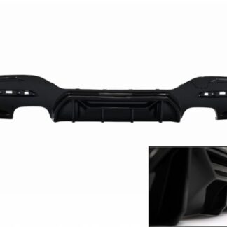 Πίσω Προφυλακτήρας Spoiler Διαχύτης Diffuser Twin Double Outlet για BMW 1 Series F20 F21 LCI (2015-2019) Piano Black Competition Design