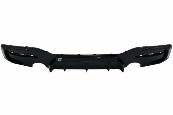 Πίσω Προφυλακτήρας Spoiler Διαχύτης Diffuser Twin Outlet Single για BMW 1 Series F20 F21 LCI (2015-2019) Piano Black - Image 3