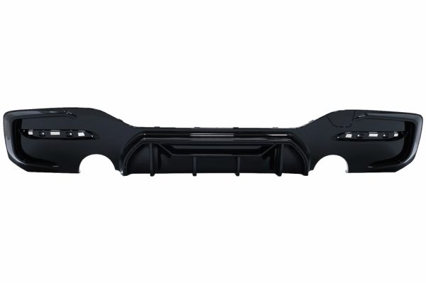 Πίσω Προφυλακτήρας Spoiler Διαχύτης Diffuser Twin Outlet Single για BMW 1 Series F20 F21 LCI (2015-2019) Piano Black Competition Design - Image 2